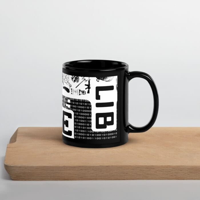 Code Lib - Black Glossy Mug - Image 13