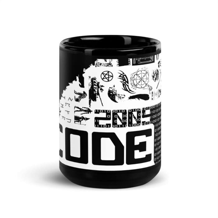 Code Lib - Black Glossy Mug - Image 5