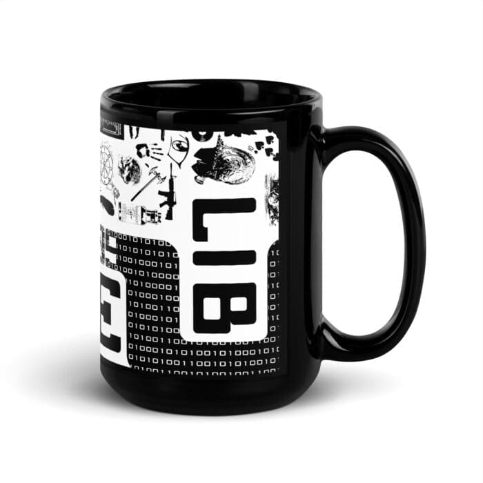 Code Lib - Black Glossy Mug - Image 4