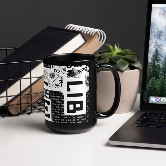 Code Lib - Black Glossy Mug - Image 8