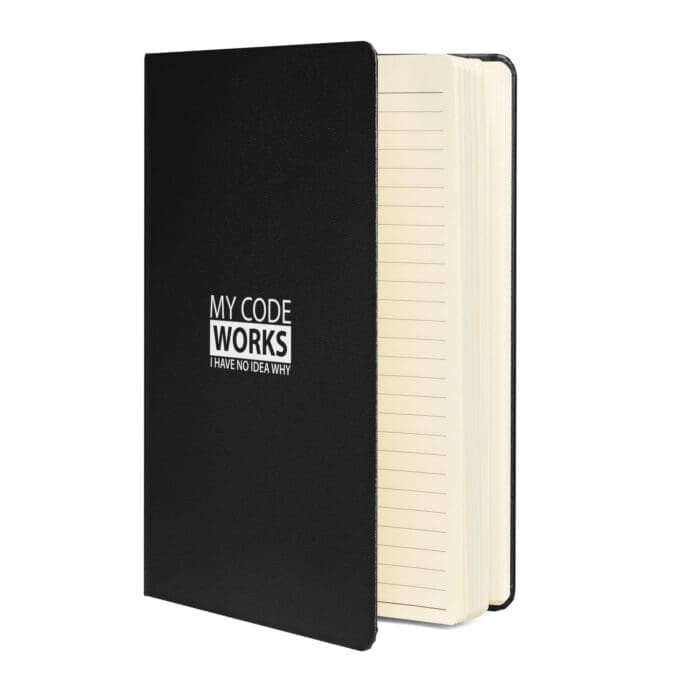 My Code Works I Have No Idea Why - Hardcover bound notebook - Image 8