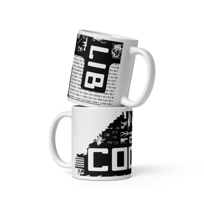 Code Lib - White glossy mug - Image 10