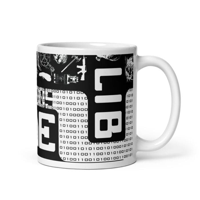 Code Lib - White glossy mug - Image 1