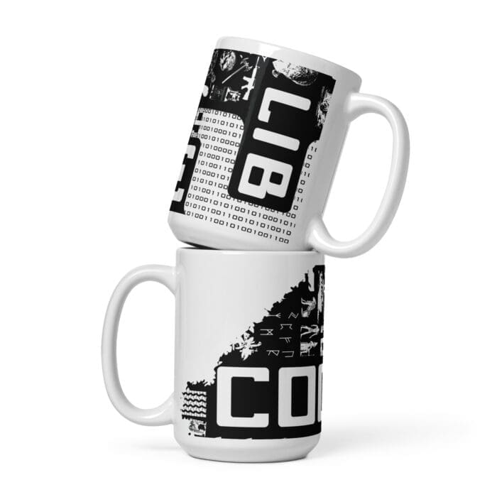 Code Lib - White glossy mug - Image 11