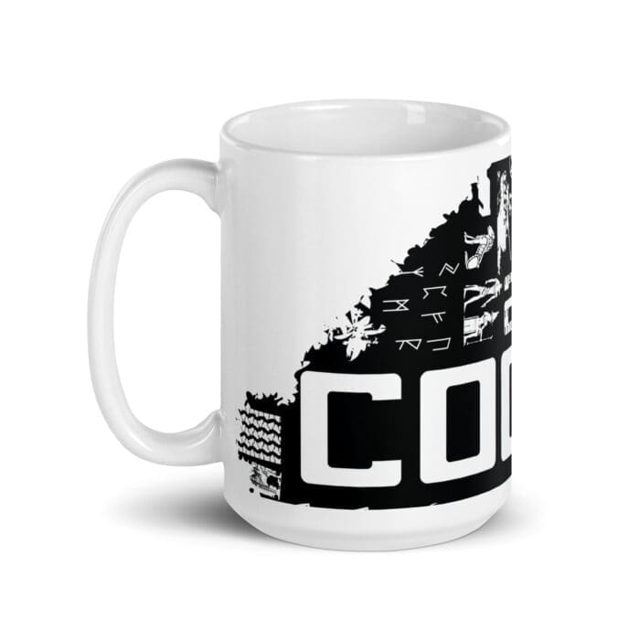 Code Lib - White glossy mug - Image 5