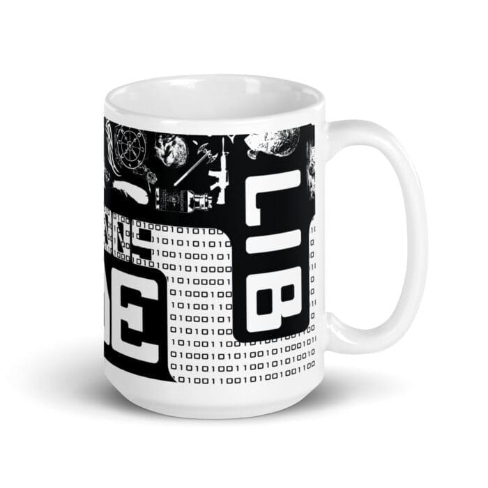 Code Lib - White glossy mug - Image 4