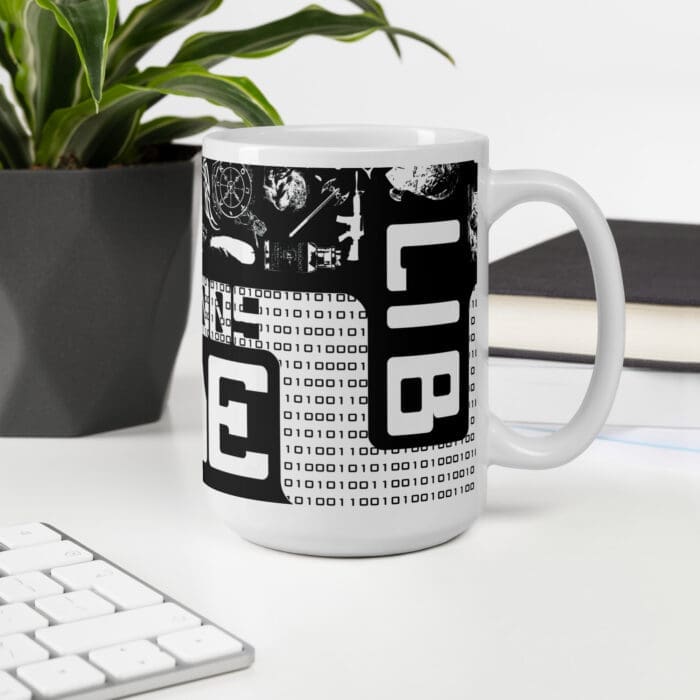 Code Lib - White glossy mug - Image 16
