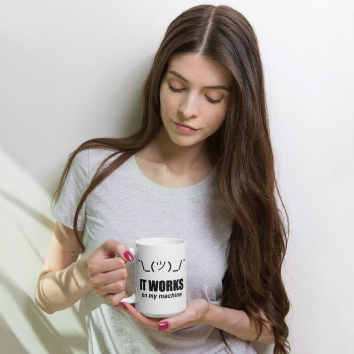 It Works On My Machine - White glossy mug - Image 17