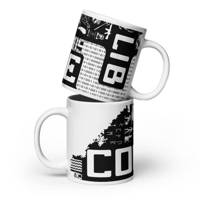 Code Lib - White glossy mug - Image 12