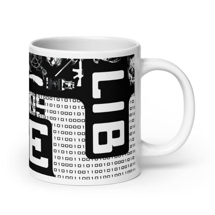 Code Lib - White glossy mug - Image 7