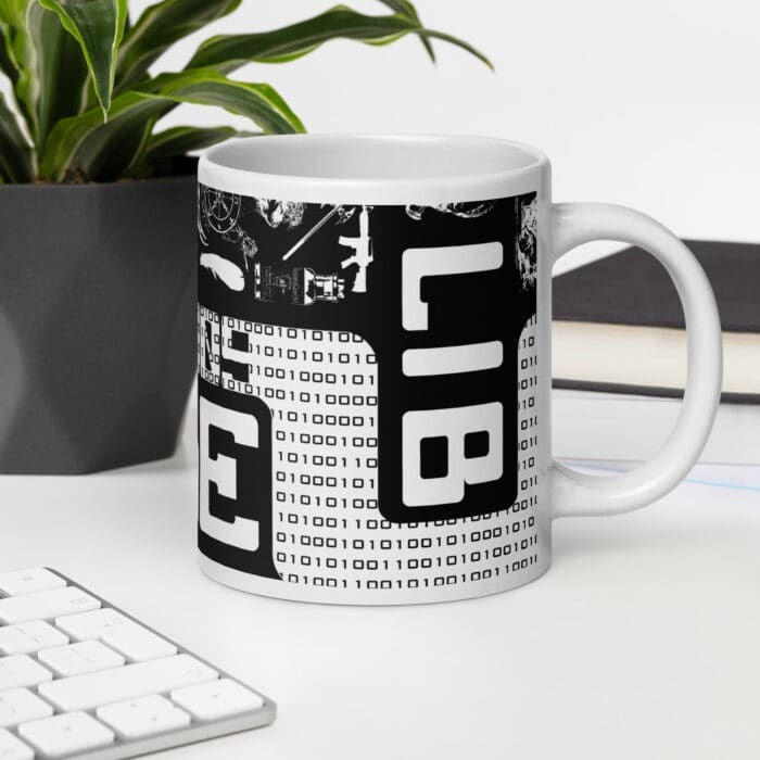 Code Lib - White glossy mug - Image 18