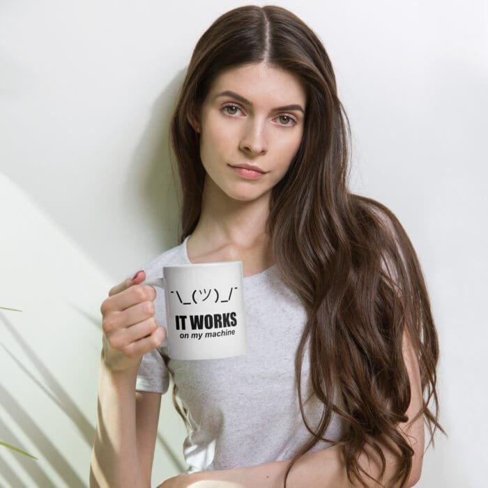 It Works On My Machine - White glossy mug - Image 18